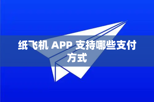 纸飞机 APP 支持哪些支付方式