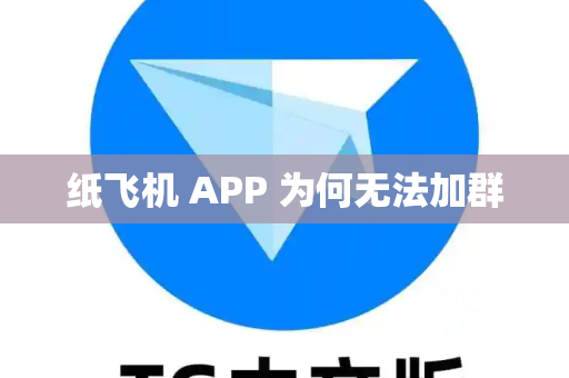 纸飞机 APP 为何无法加群